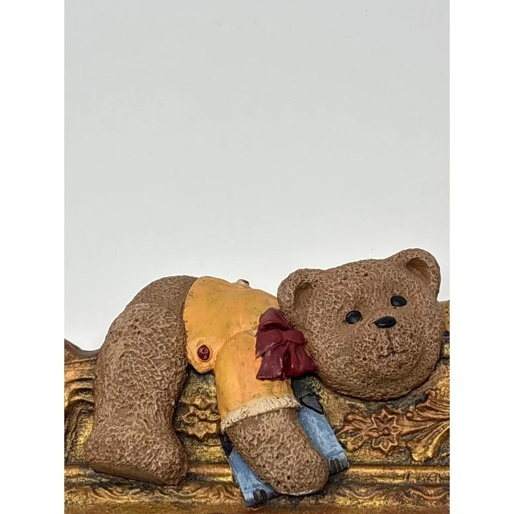 Vintage‎ 1996 Figi Graphics Bear Friends Resin Mirror Tabletop Wall Decor NWT